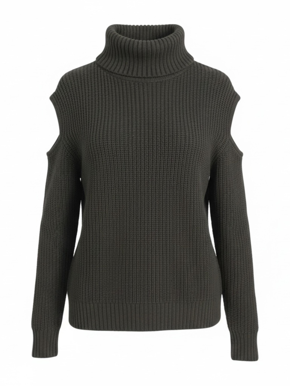 Bar III  Oversized Turtleneck Cold Shoulder Sweater